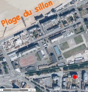 Emplacement studio et plage du Sillon
