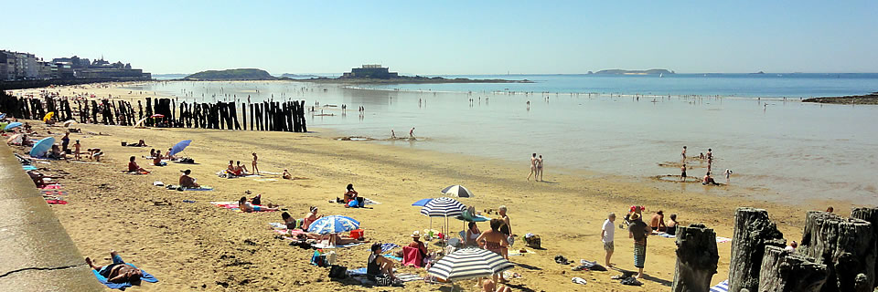 Plage du Sillon à Saint-Malo